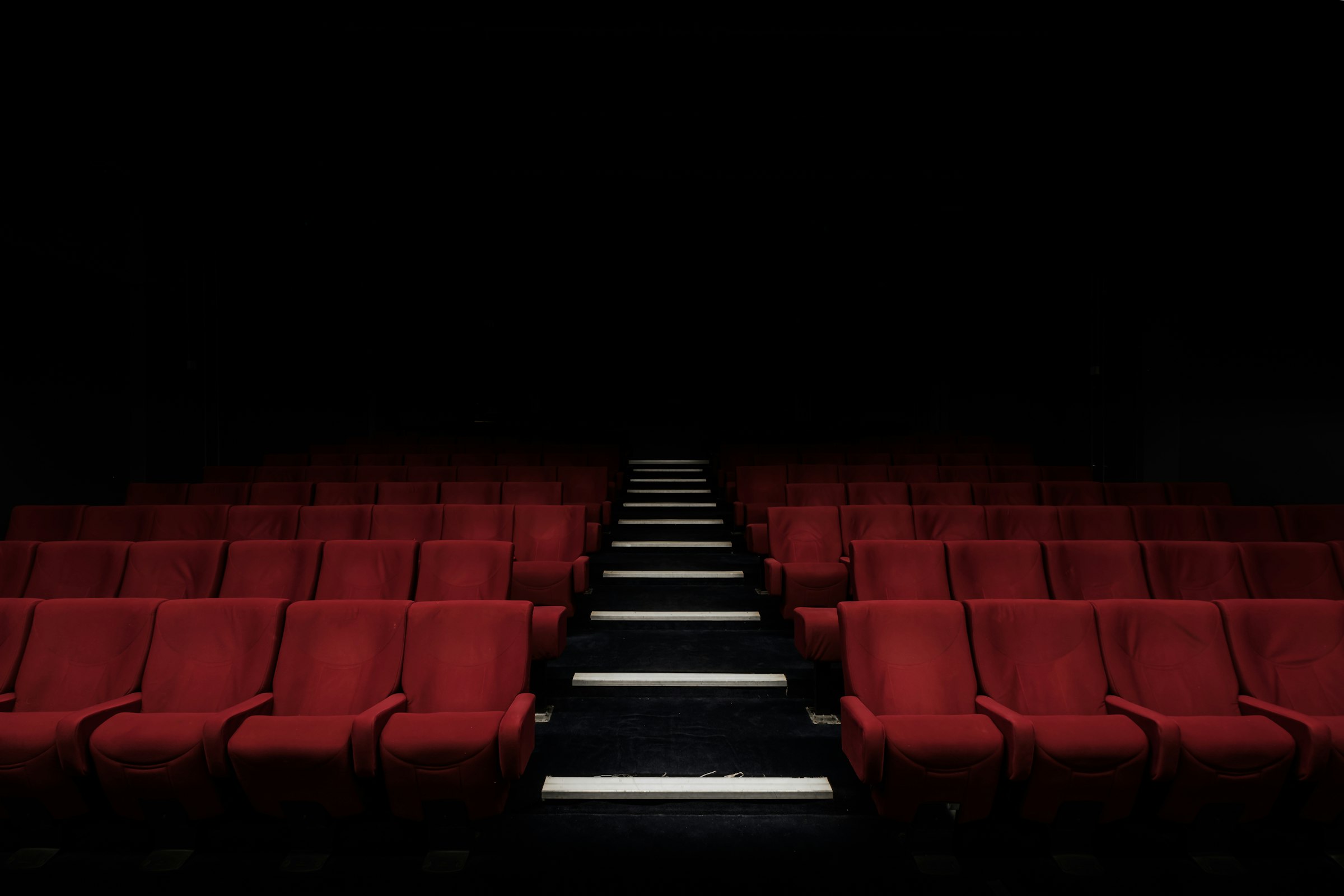 Premium cinema with warm lighting